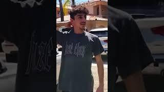 Crazy Fan Pulls Up to FaZe Rugs House😨shorts [upl. by Ammej838]