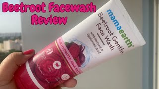 Mamaearth Beetroot Gentle Face Wash  Review  Beetroot Face Wash [upl. by Acinorahs945]