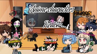 Anime characters react pt1 tbhk demon slayer assassination classroom HxHservamp death note [upl. by Annerahs]