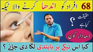 Vision Loss due to Injection in Pakistan 2023  Ban on Injection Avastin BEVACIZUMAB  Urdu Hindi [upl. by Raviv]