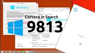 quotCortana in Searchquot  Exploring Windows 10 Build 9813 [upl. by Bartholomeus]