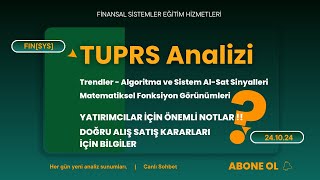 TUPRS  Hisse Tabandan Yükselişe Geçecek Mi 3  TUPRS hisse teknik analizi  Tüpraş Yorumu [upl. by Assej]