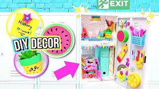 DIY Locker Decorations DECORATING MY LOCKER How To Locker Organization [upl. by Anatak]