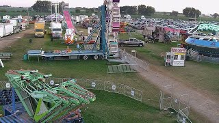 Timelapse Carnival and Midway teardown at 2022 Dodge County Fair [upl. by Htes]