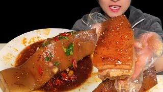 Eating Pork Fatty Meat Mukbang Asmr [upl. by Mossman]