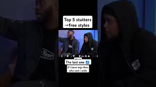 Top 5 stutters into freestyles 🥶 🧊 viralvideo freestyle stutter blowup [upl. by Sabella]