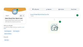 Data Cloud One Quick Look  Salesforce Trailhead [upl. by Detta276]