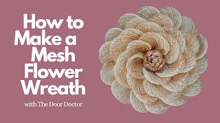 How to Make a Flower Wreath Easy Wreath How To Wreath Tutorial Flower Wreath DIY [upl. by Burnley262]