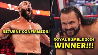 Surprise returns confirmed  royal rumble 2024 shocking winner  wwe news  simply wrestling [upl. by Xantha498]