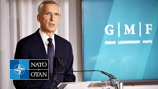 NATO Secretary General Jens Stoltenberg farewell speech and conversation 19 SEP 2024 [upl. by Noval]