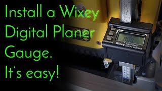 Wixey Digital Planer Gauge installation on a DW735 [upl. by Gapin]