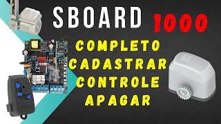 Cadastrar Controle na Placa de Portão Peccinin Nice SBOARD 1000 completo [upl. by Herring241]