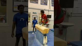 IShowSpeed shows u that gymnastics is harder than u think😂 gymnastics sport funny training [upl. by Hittel]