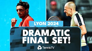 DRAMATIC Dan Evans vs Arthur Rinderknech Final Set 👀  Lyon 2024 Highlights [upl. by Aicela]