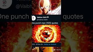 Memory reboot one punch man 👊anime animeshorts [upl. by Aramot758]