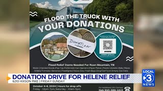 Flood the Truck event this weekend to help victims of Helene on Roan Mountain [upl. by Natsyrt227]