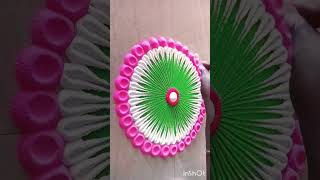 Diwali rangoli beautiful simple rangoli shots video tending diwalifestival rangoli [upl. by Atteloj]