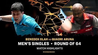 Benedek Olah vs Quadri Aruna  MS R64  China Smash 2024 [upl. by Nove]