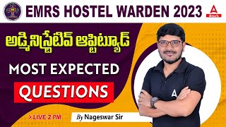 EMRS Hostel Warden Administrative Aptitude Classes In Telugu  Adda247 Telugu [upl. by Jean-Claude]