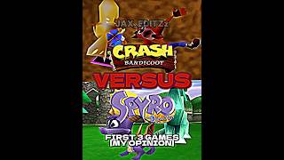 The Crash bandicoot trilogy vs The Spyro the dragon trilogy [upl. by Ihsorih]