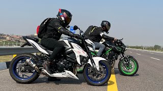 Kawasaki Z900 VS Suzuki GSX S750  Closest Comparison [upl. by Lloyd]