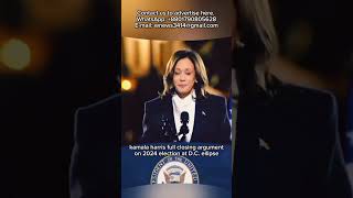 Kamala Harris Gives POWERFUL 2024 Election Speech at DC Ellipse reuters germany kamalaharris [upl. by Gilleod]