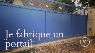 Comment fabriquer un portail coulissant [upl. by Darby624]