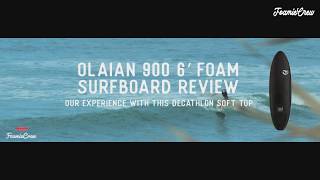 Decathlon Olaian 60 Foam Surfboard Test [upl. by Coshow]