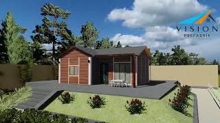 PREFAB EV MODELLERİ VE FİYATLARI  40m2  11 Prefabrik Konut [upl. by Akcirahs]