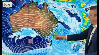 Aust A wintry burst in the SE downpours for NT [upl. by O'Gowan]