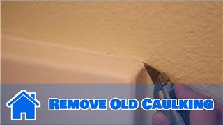 Construction Caulk  How to Remove Old Caulking [upl. by Natica]