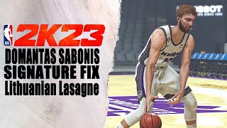 Domantas Sabonis Signature Fix NBA2K23 [upl. by Spada482]