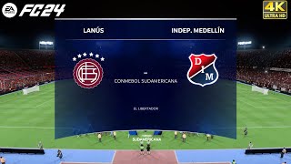 Lanús Vs Medellín  Copa Sudamericana Cuartos De Final FC 24 Next Gen PS5 Series X 4k [upl. by Ilke]