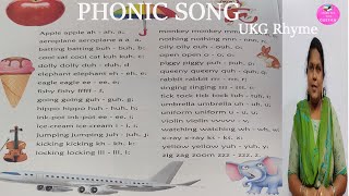 Phonic Song Rhyme for UKG  Rhymes for Kindergarten Nursery rhymes  Astragen Rhyme [upl. by Renaxela]