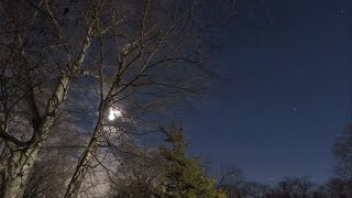 GWC Time Lapse  Cirrocumulus Clears Out for Moon  December 29 2023 [upl. by Clay820]