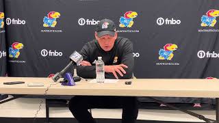 Lance Leipold discusses KU’s loss to KState [upl. by Nedmac342]