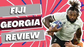 Fiji v Georgia Review  Rugby World Cup 2023 [upl. by Enilec35]