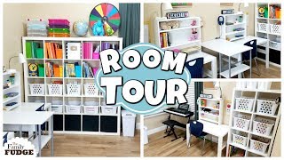 NEW Homeschool Room Tour  Classroom Organization 2018 🍎 [upl. by Ehctav]