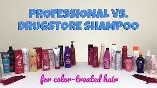 Professional vs Drugstore The Best Shampoo for ColorTreated Hair 22 Brands Tested [upl. by Haskins]