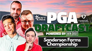 LIVE Sanderson Farms Championship PGA Draft  PGA Draftcast  DraftKings Golf Tips amp DFS Picks [upl. by Linneman]