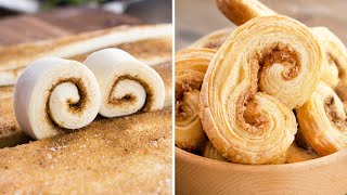 Puff Pastry Cinnamon Palmiers  Easy recipe ideas [upl. by Behnken]