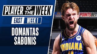 Domantas Sabonis Takes Home Player Of The Week Honors In Week 1️⃣  Eastern Conference [upl. by Cariotta]