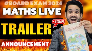 🔥 TRAILER  🔥 A BIG CALL FOR 100 MARKS IN MATHS 🔥 LETS DIVE INTO BEST LIVE SESSIONS ON YOUTUBE 🔥 [upl. by Notaes]