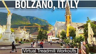 🇮🇹 Bolzano  Bozen walking tour  Virtual Treadmill Walking Tour in 4K  City Walks [upl. by Anagrom]