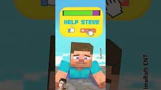 Rage Run Steve VS Mutant Zombie  Funny An minecraft shorts animation [upl. by Norok]