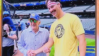 PAUL SKENES  BOB UECKER  INTERVIEW PITTSBURGH PIRATES VS MILWAUKEE BREWERS  MLB  JULY 11 202 [upl. by Gordan]