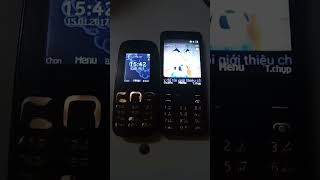 Phone Nokia 105 2017 Clock 1541 Vs Nokia 230 Clock 0823 PM SmartPhone [upl. by Aierb845]