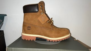 TIMBERLAND PREMIUM 6  INCH WATERPROOF BOOT RUST NUBUCK timberlands timberlandboots timberland [upl. by Riplex824]