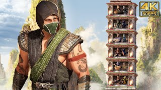 Mortal Kombat 1 PS5 REPTILE Klassic Towers Gameplay with Intro Dialogues  4K 60ᶠᵖˢ ✔ [upl. by Harper]