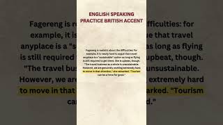 English speaking practice British accent [upl. by Alfeus]